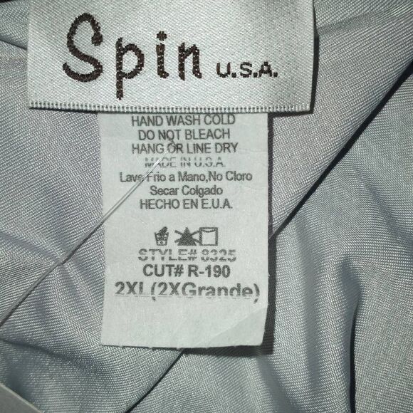 SPIN U.S.A GEOMETRIC MULTICOLOR BLOUSE SZ.2X NWT - Picture 4 of 6